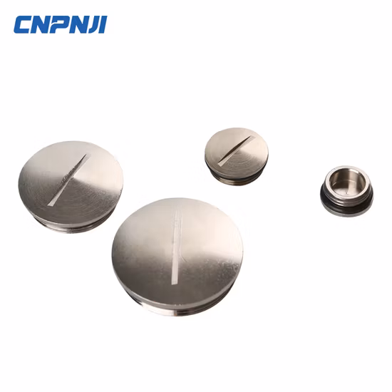 Bouchons à vis en métal en laiton de haute qualité